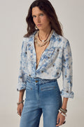 Aurelia | Camicia in Cotone Effetto Tie-Dye