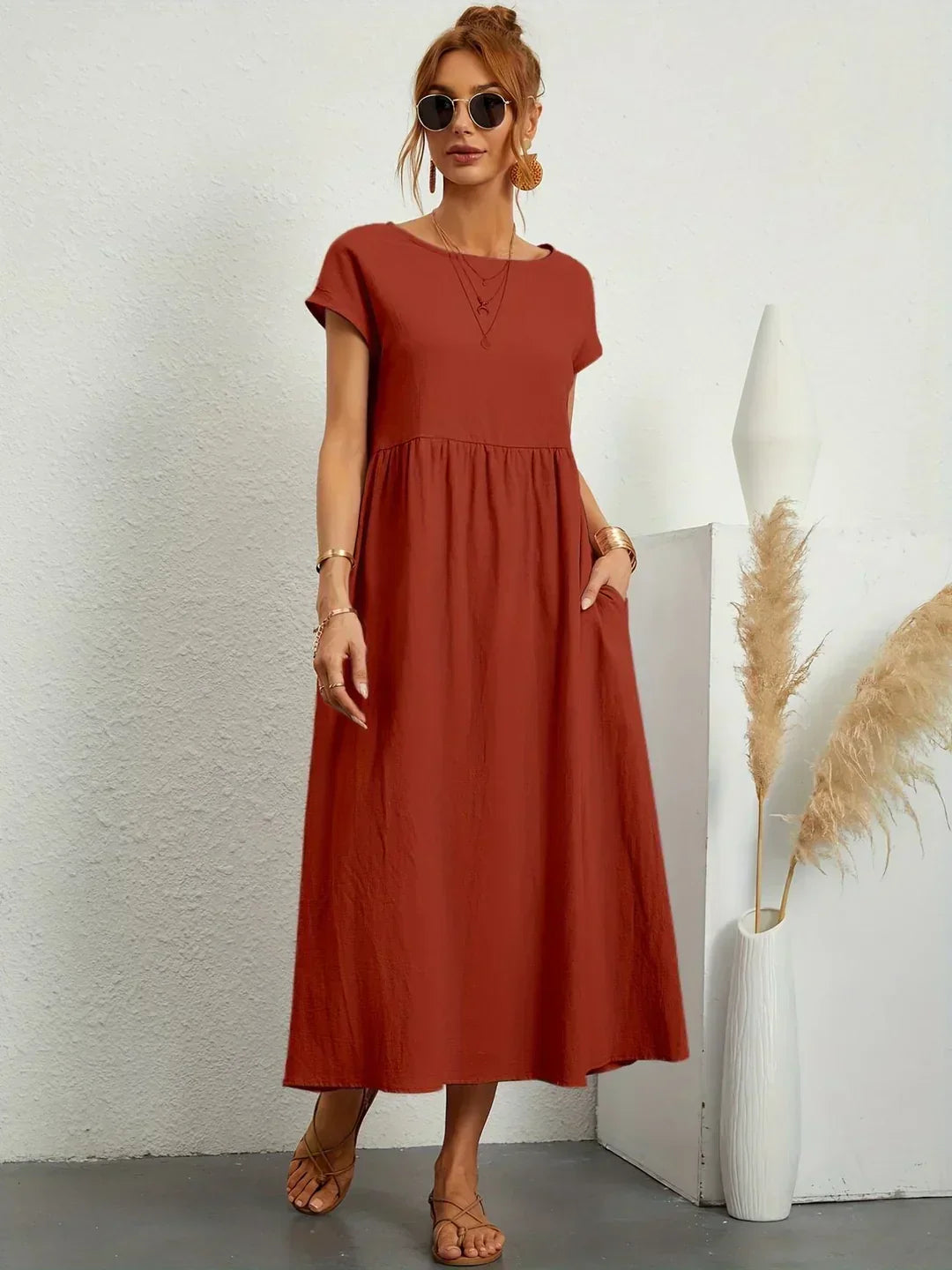 Gabrielle | Abito Midi Fluido