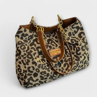 Alessia | Borsa a Tracolla in Tela Leopardata