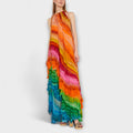 Iris - Multicolored Pleated Maxi Dress