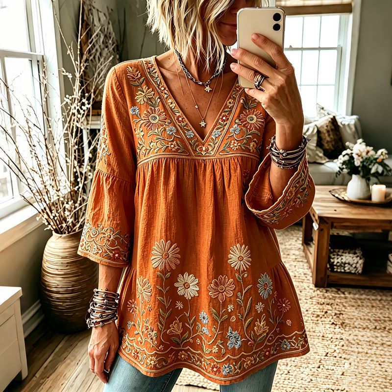 Fiorella | Blusa Vintage a Fiori