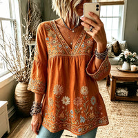 Fiorella | Blusa Vintage a Fiori