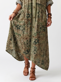 Margherita | Abito Maxi Scollo a V con Tasche