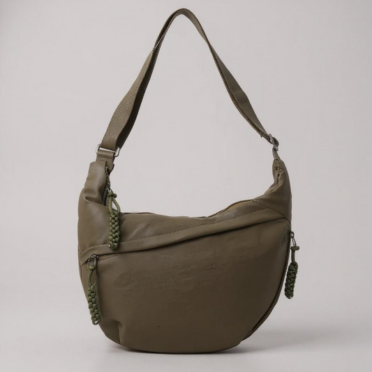 Viola — Borsa a Spalla Verde Oliva — moda donna Isabel Valeria