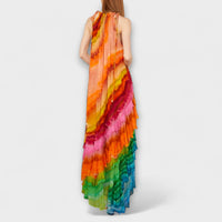 Iris - Multicolored Pleated Maxi Dress