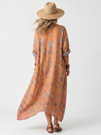 Margherita | Abito Maxi Scollo a V con Tasche