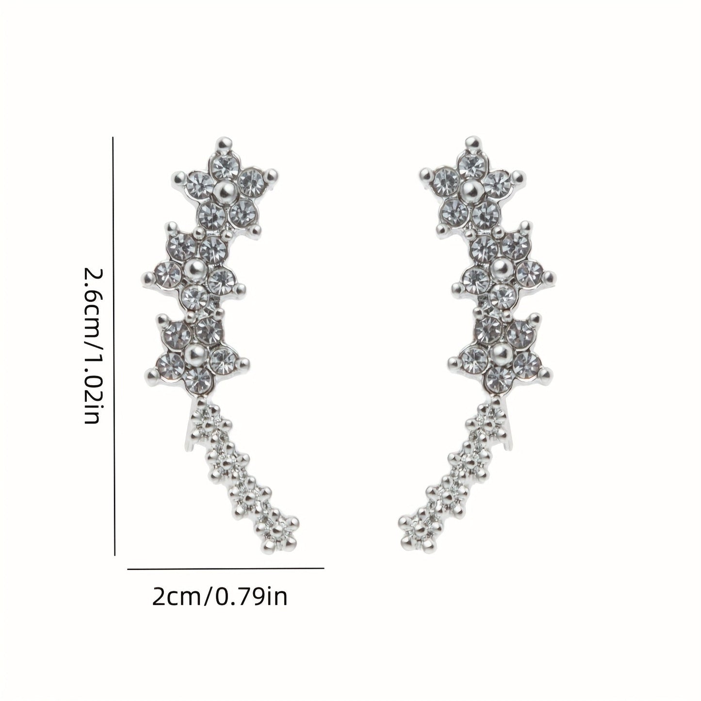 Eleganti orecchini floreali in argento senza tempo
