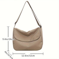 Valentina | Borsa a Tracolla in Nylon con Bottone Magnetico