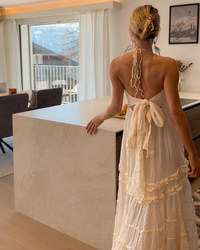 Serena | Abito Boho in Cotone con Balze
