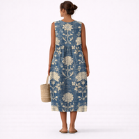 Alberte™ | Robe Midi Fleurie Classique