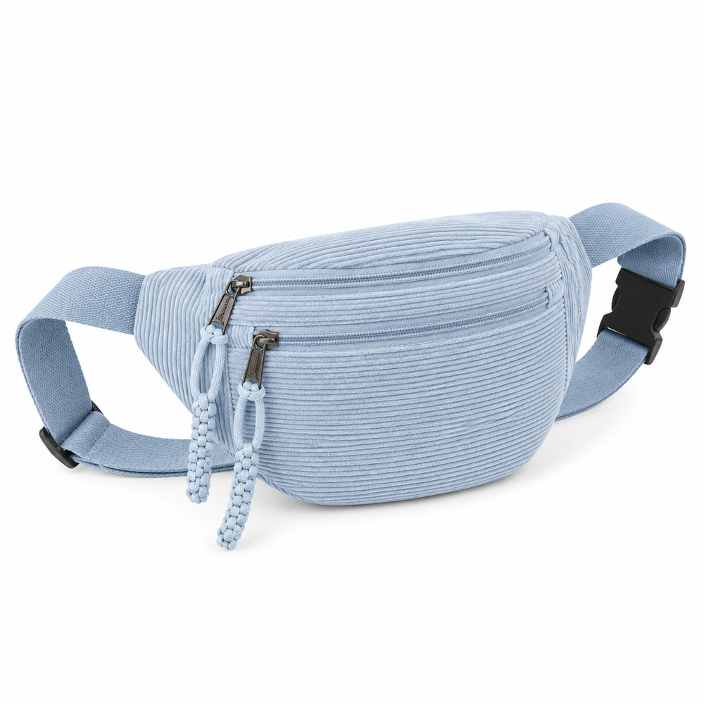 Celeste | Borsa a Spalla Velluto a Coste