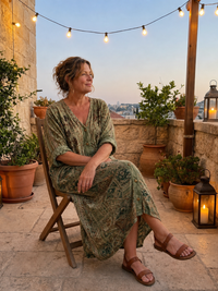 Margherita | Abito Maxi Scollo a V con Tasche