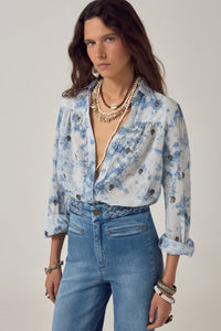 Aurelia | Camicia in Cotone Effetto Tie-Dye