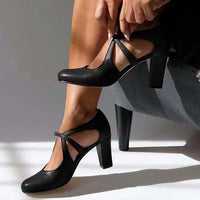 Camille | Décolleté Comfort in Vera Pelle Elegante