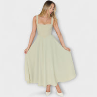 Scarlett - Élégante robe de soirée en crème