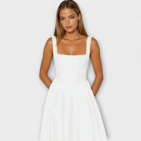 Scarlett - Élégante robe de soirée en crème