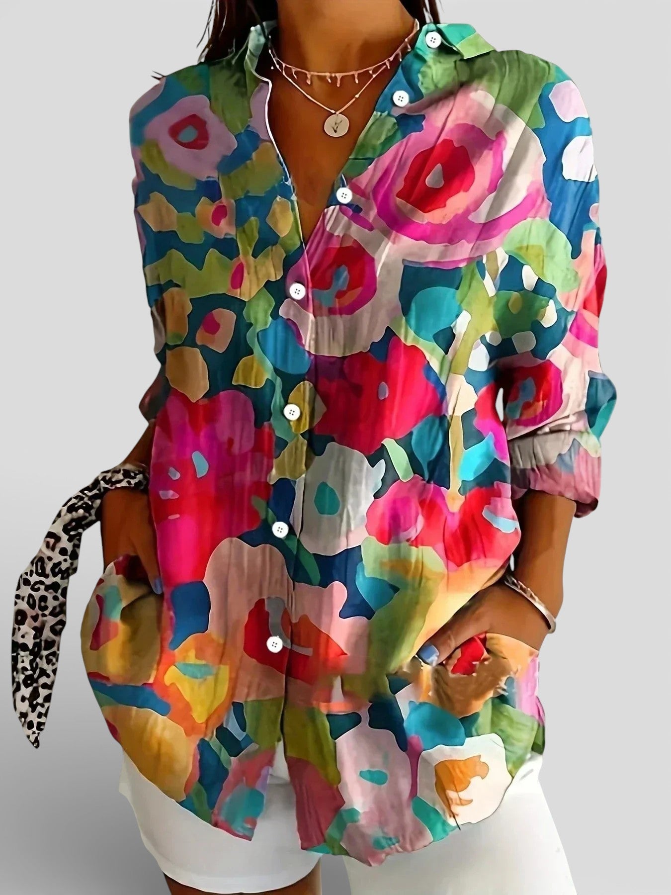 Nina | Blusa con Stampa Colorata