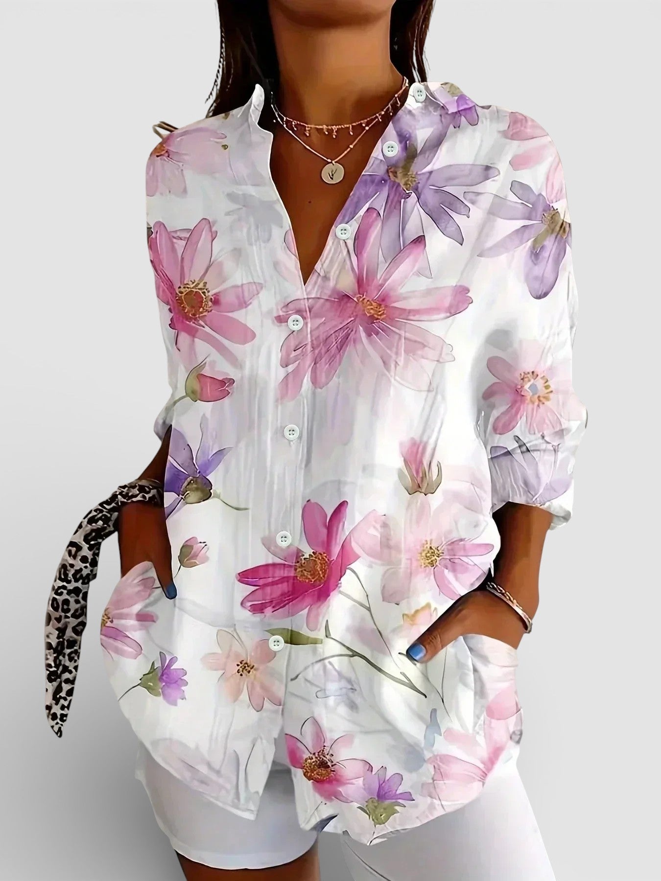 Nina | Blusa con Stampa Colorata