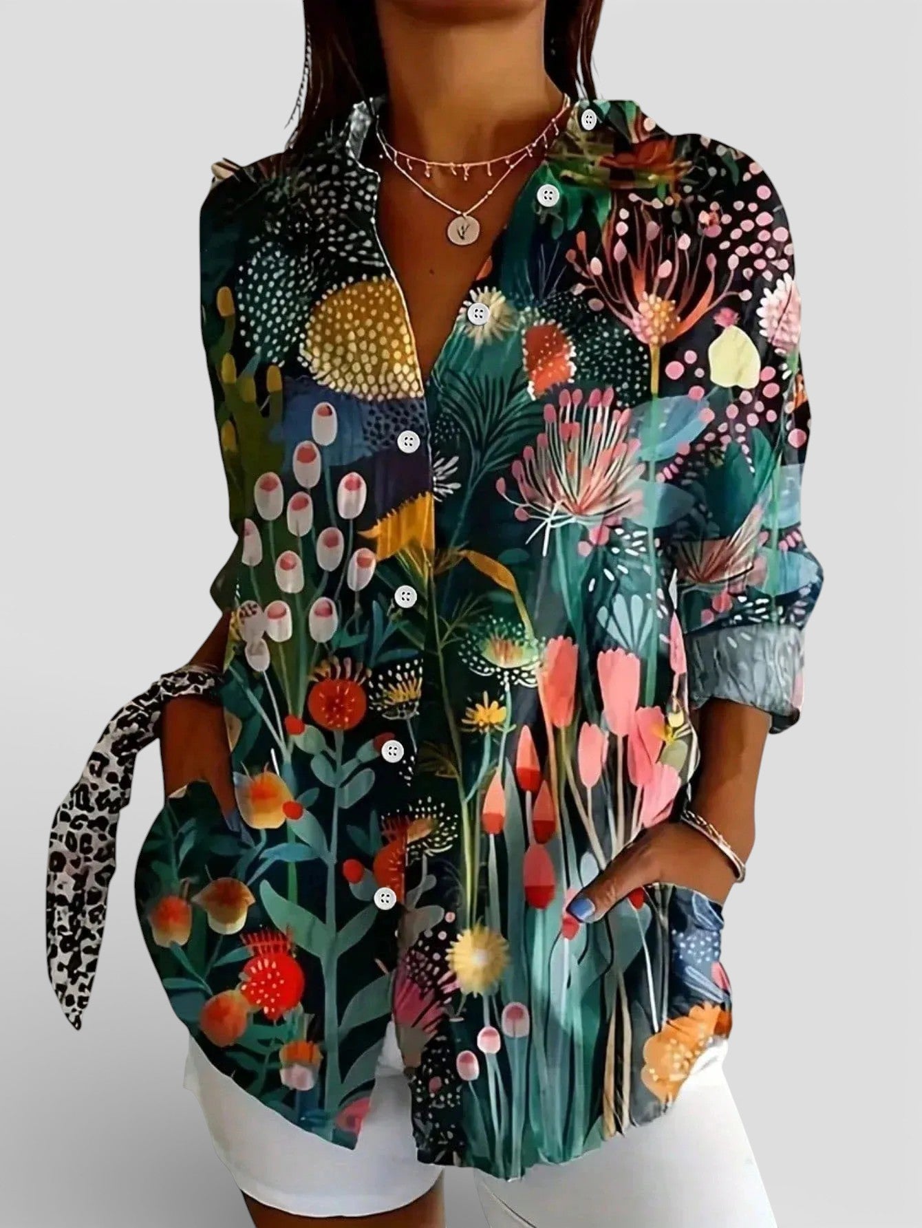 Nina | Blusa con Stampa Colorata