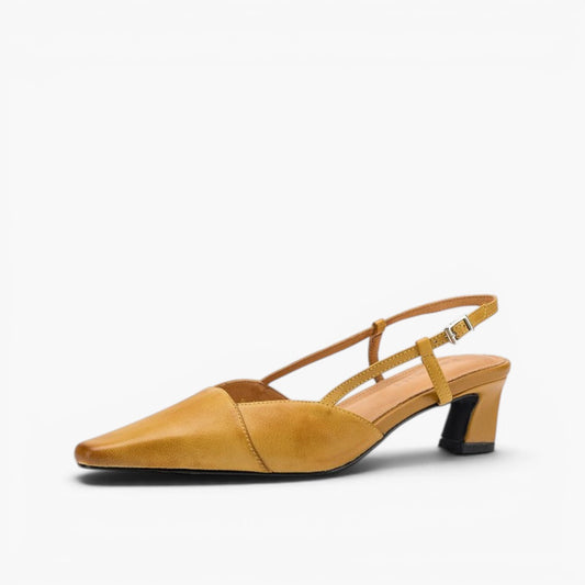 Slingback Serelle in pelle, vista laterale