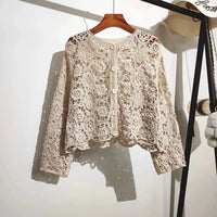 Uncinetto | Cardigan in Pizzo Crochet con Bottoni