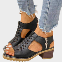 Cornelia – Élégantes sandales peeptoe à talon bloc