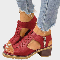 Cornelia – Élégantes sandales peeptoe à talon bloc