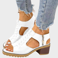 Cornelia – Élégantes sandales peeptoe à talon bloc