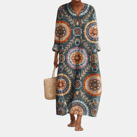 Ella™ | Robe Midi Géométrique
