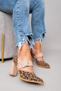 Barbara | Décolleté con Tacco a Blocco e Stampa Leopardata