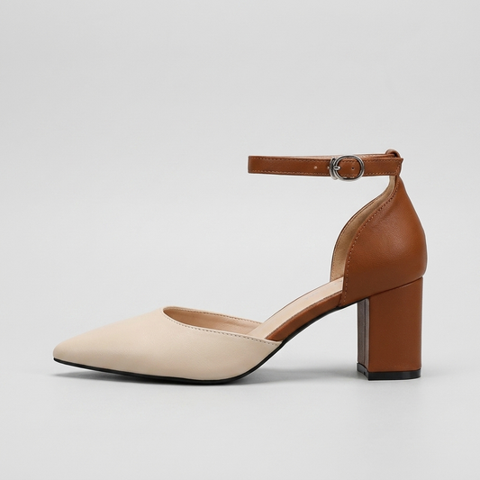 Tacchi eleganti Magda color sabbia