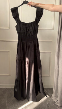 Martina | Abito Maxi Boho in Cotone con Balze