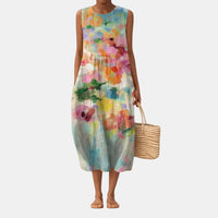 Karla™ | Robe Midi Multicolore Élégante