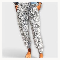 Zaira | Pantaloni Jogger Leopardati a Vita Alta